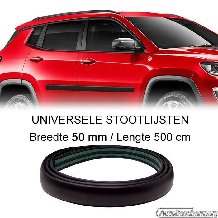 Universele stootlijsten zwart breedte 50 mm lengte 500 cm