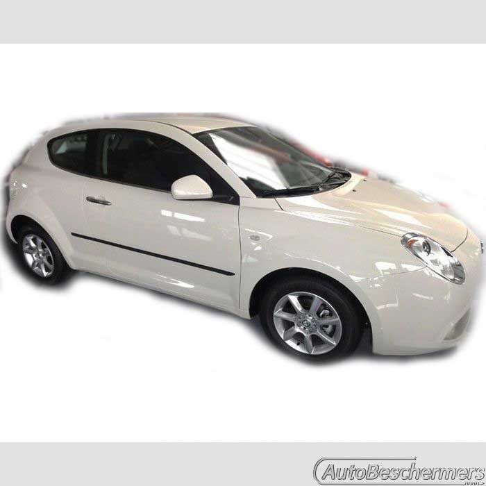 Stootlijsten set zwart Alfa Romeo Mito 09.2008-