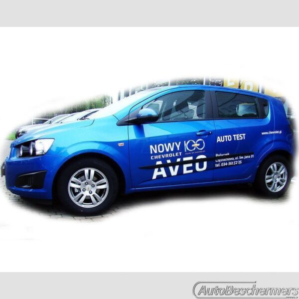 Stootlijsten set zwart Chevrolet Aveo 4 en 5-deurs 06.2011- - Afbeelding 3