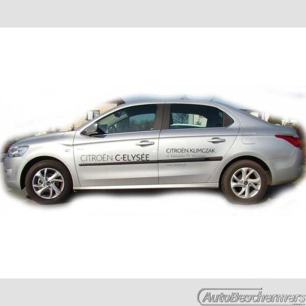 Stootlijsten set zwart Citroën C-Elysee 2012-