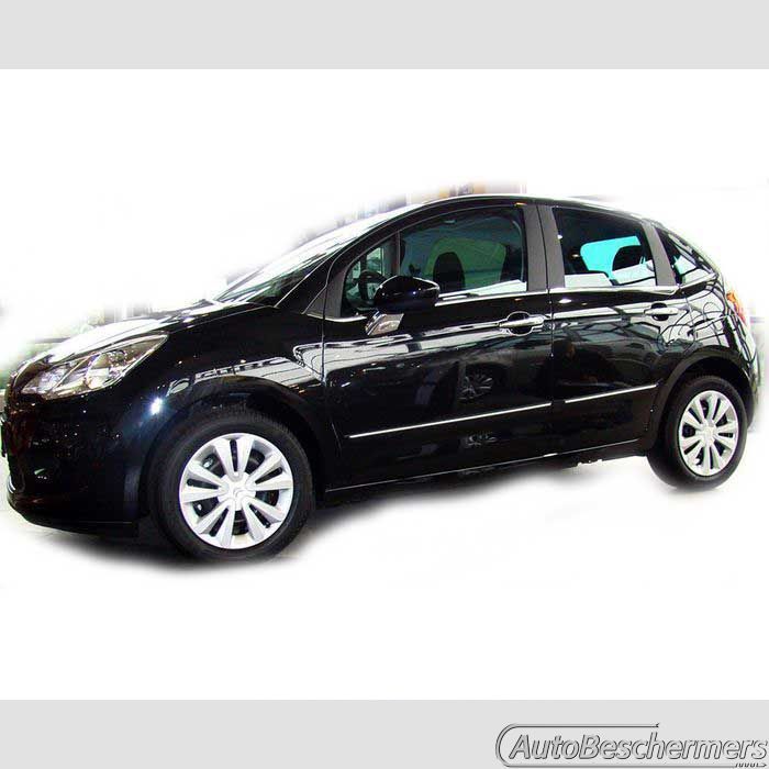 Stootlijsten set zwart Citroën C3 01.2010-