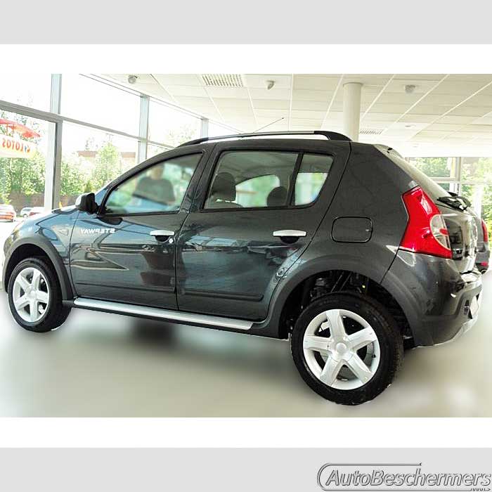 Stootlijsten set zwart Dacia Sandero Stepway I 06.2008-12.2012