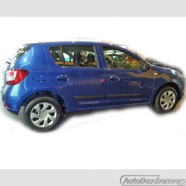 Stootlijsten set zwart Dacia Sandero II 12.2012-