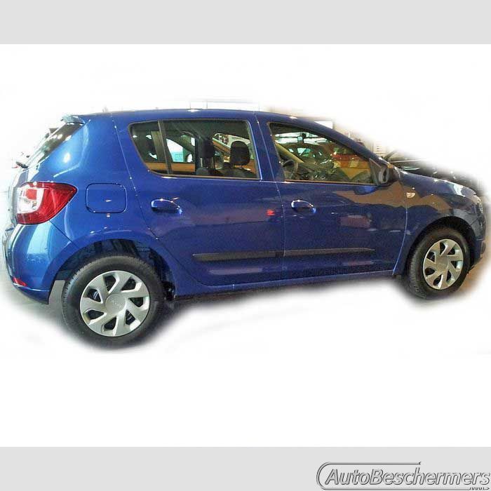 Stootlijsten set zwart Dacia Sandero II 12.2012-
