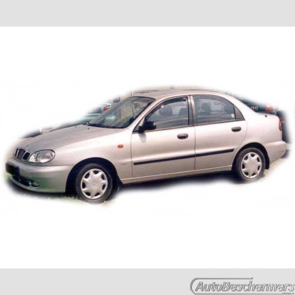 Stootlijsten set zwart Daewoo Lanos 5-deurs 1997-2004