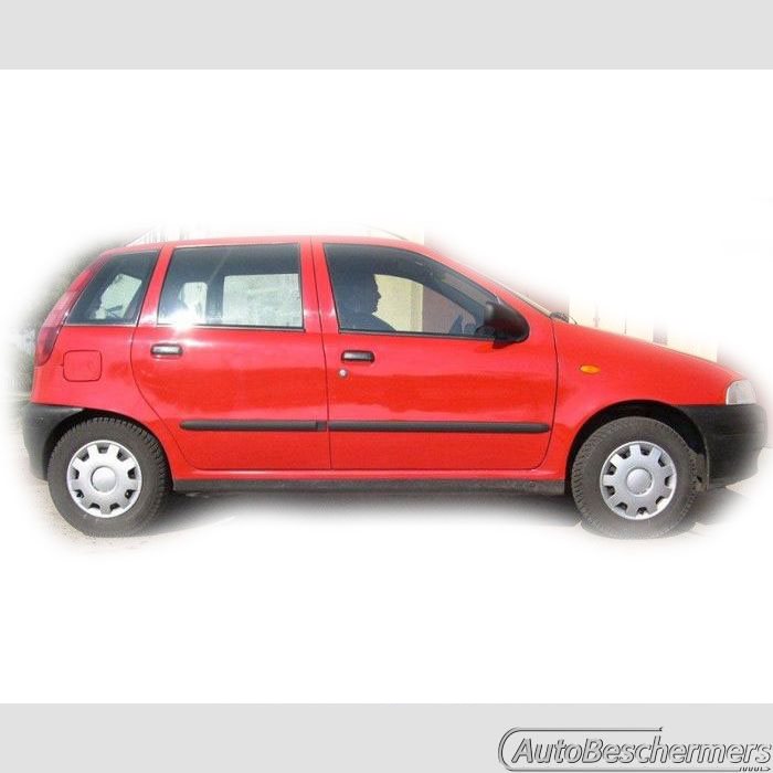Stootlijsten set zwart Fiat Punto 5-deurs 1993-1999