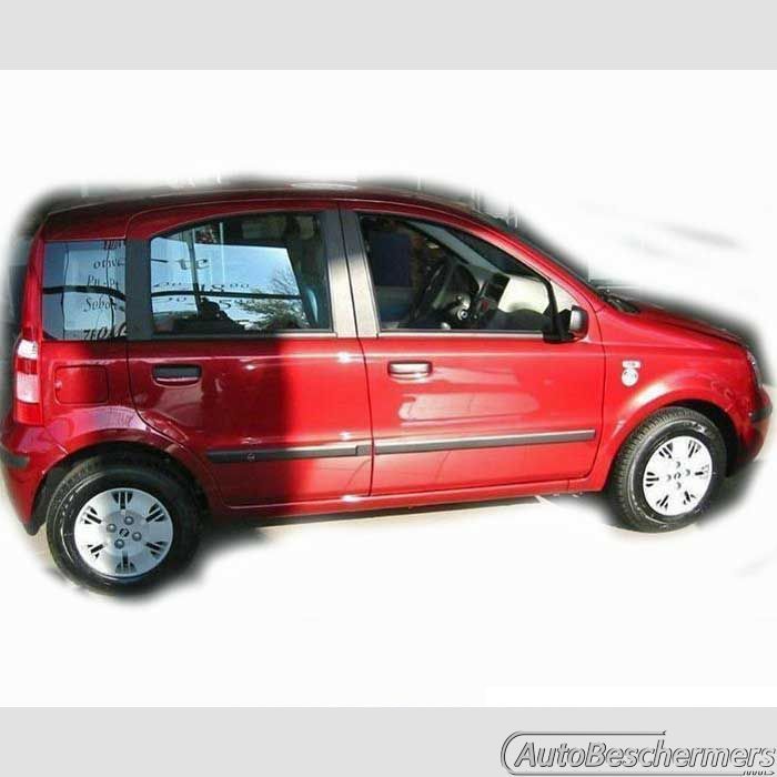 Stootlijsten set zwart Fiat Panda 10.2003-02.2012
