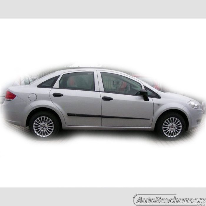 Stootlijsten set zwart Fiat Linea 2007-2011