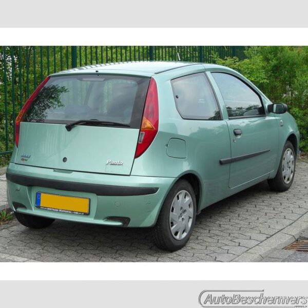 Stootlijsten set zwart Fiat Punto 3-deurs 1999-2005 - Afbeelding 2