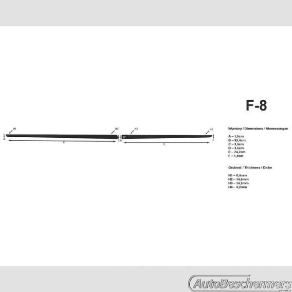 Stootlijsten set zwart Fiat Punto 5-deurs 1999-2005 - Afbeelding 2