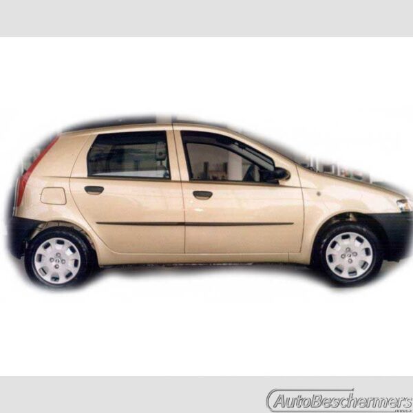 Stootlijsten set zwart Fiat Punto 5-deurs 1999-2005
