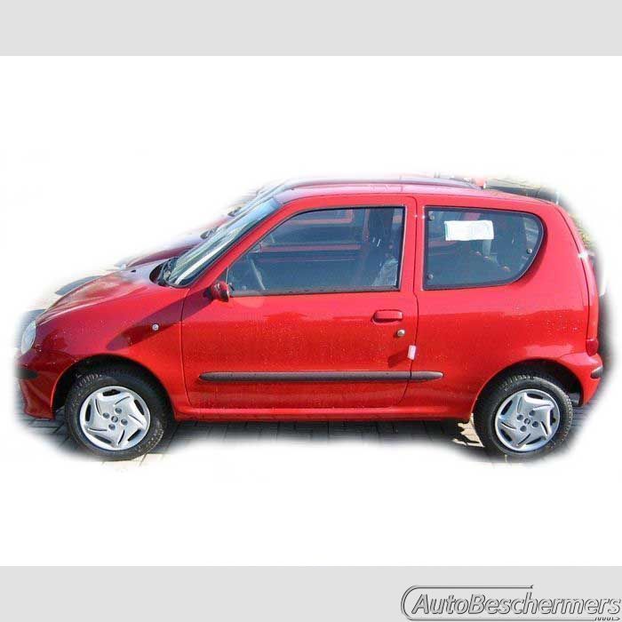 Stootlijsten set zwart Fiat 600 en Seicento 1998-2010