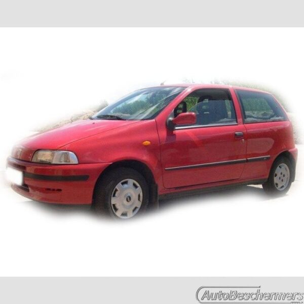 Stootlijsten set zwart Fiat Punto 3-deurs 1993-1999 - Afbeelding 2