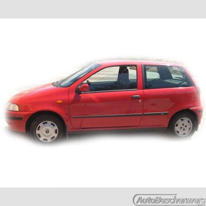 Stootlijsten set zwart Fiat Punto 3-deurs 1993-1999