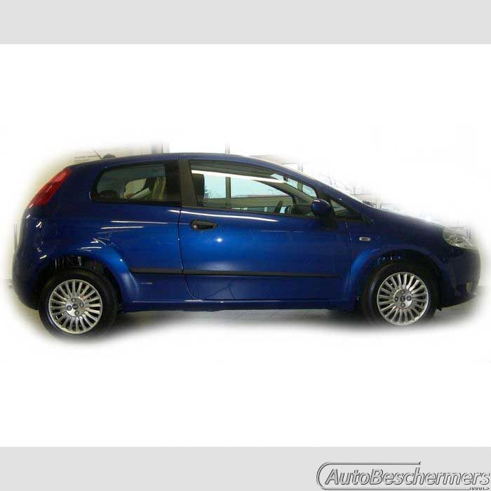 Stootlijsten set zwart Fiat Grande Punto en EVO 3-deurs 2005-12.2011