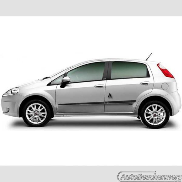 Stootlijsten set zwart Fiat Punto en EVO 5-deurs 01.2012- - Afbeelding 3