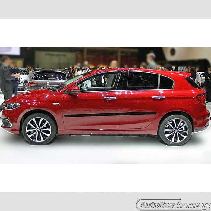 Stootlijsten set zwart Fiat Tipo Hatchback 03.2016-