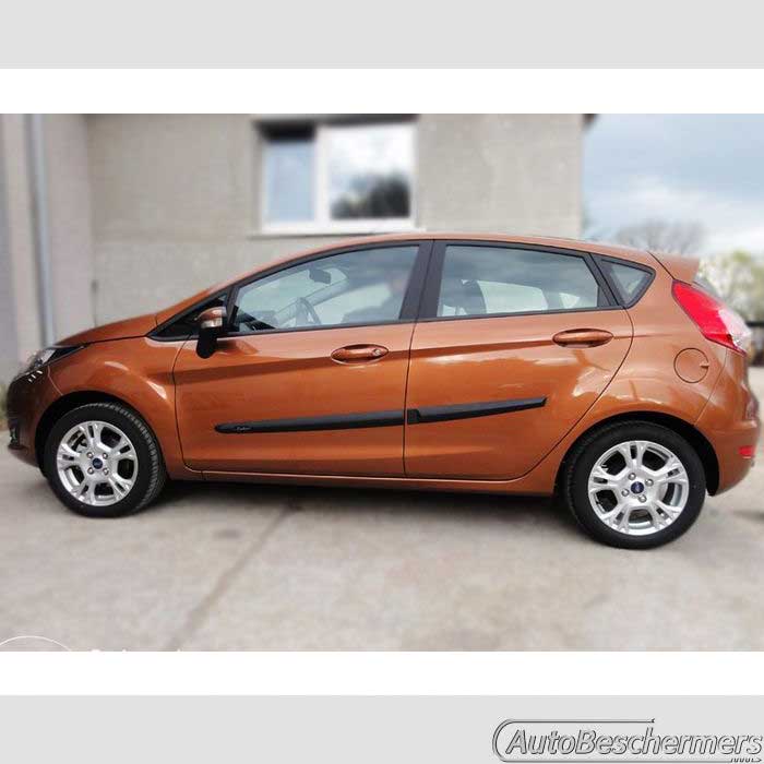 Stootlijsten set zwart Ford Fiesta 5-deurs 10.2008-
