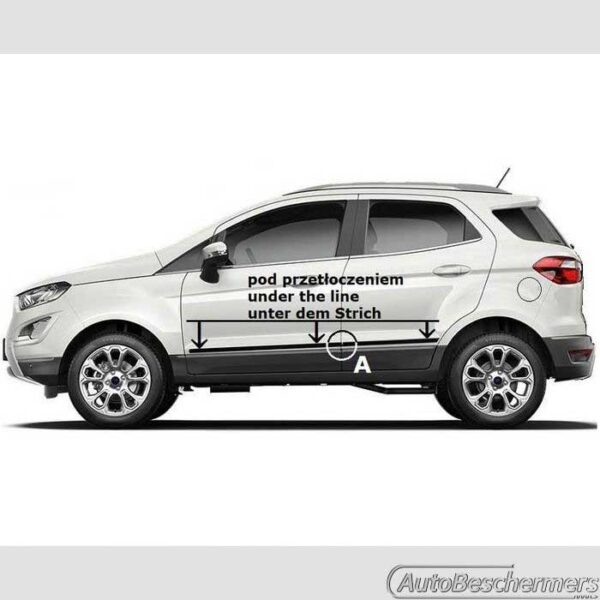 Stootlijsten set zwart Ford EcoSport 01.2014- - Afbeelding 4