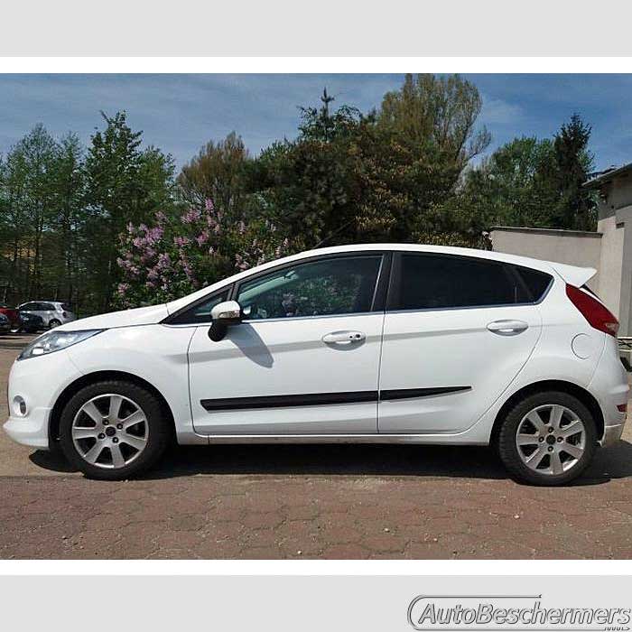 Stootlijsten set zwart Ford Fiesta 5-deurs 10.2008-05.2017