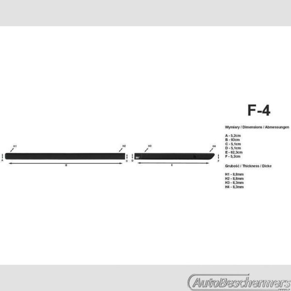 Stootlijsten set zwart Honda CRV 11.2012- - Afbeelding 2