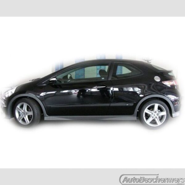 Stootlijsten set zwart Honda Civic 3-deurs 01.2006-12.2011 - Afbeelding 2