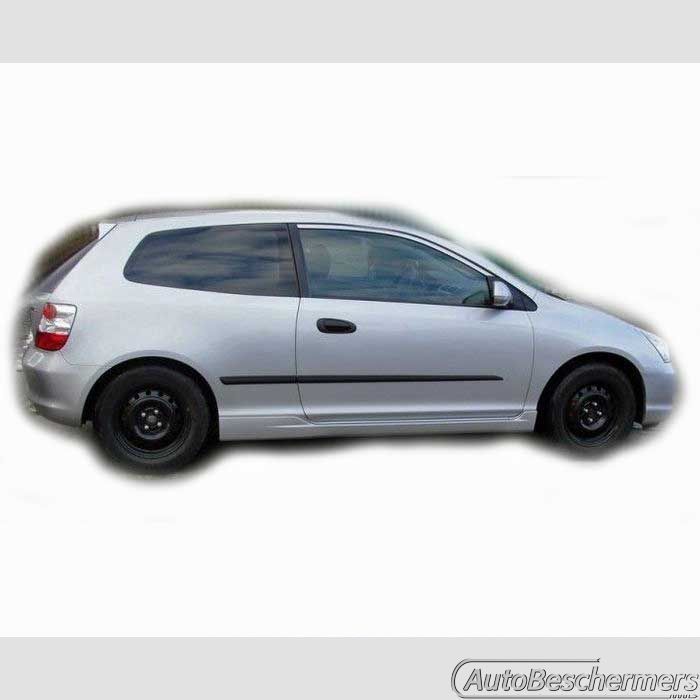 Stootlijsten set zwart Honda Civic 3-deurs 2001-2006