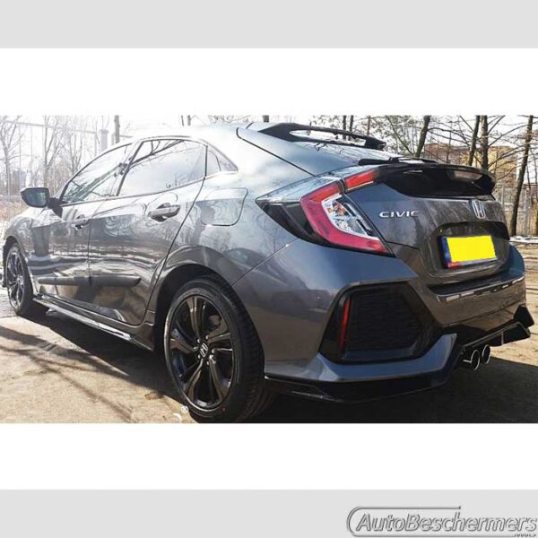 Stootlijsten set zwart Honda Civic 5-deurs Hatchback 05.2017- - Afbeelding 3