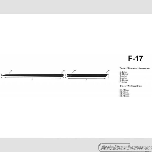 Stootlijsten set zwart Honda HRV 2015- - Afbeelding 3