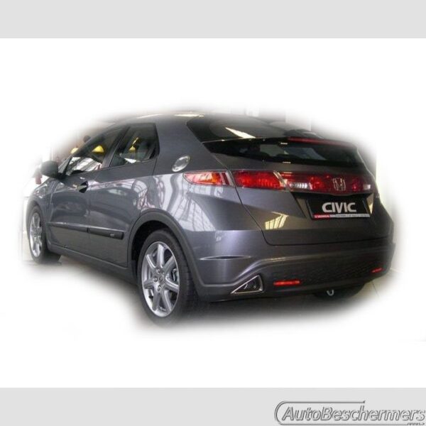 Stootlijsten set zwart Honda Civic 5-deurs 01.2006-12.2011 - Afbeelding 2