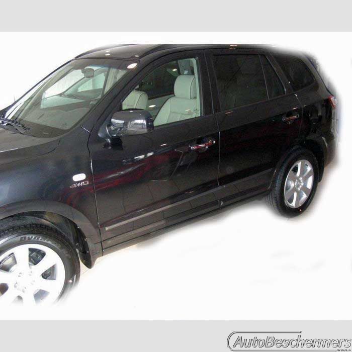 Stootlijsten set zwart Hyundai Santa Fe 07.2006-08.2012