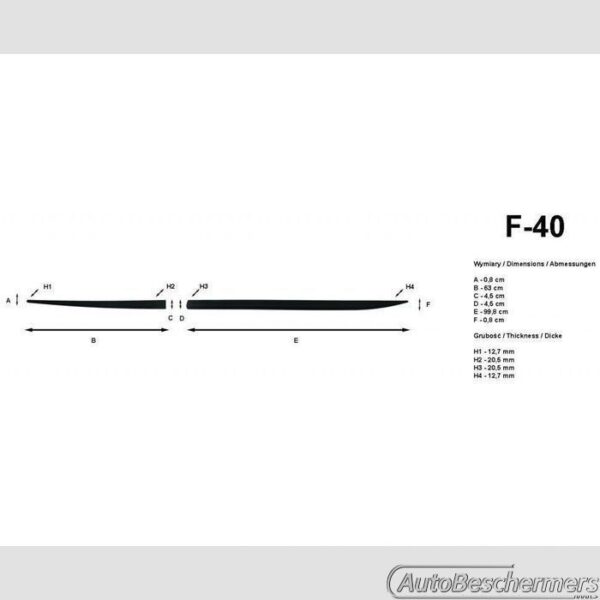 Stootlijsten set zwart Hyundai i30 5-deurs 03.2012-2017 - Afbeelding 3