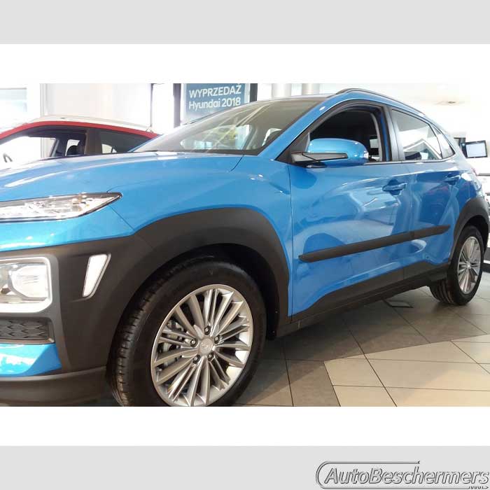 Stootlijsten set zwart Hyundai Kona 11.2017-