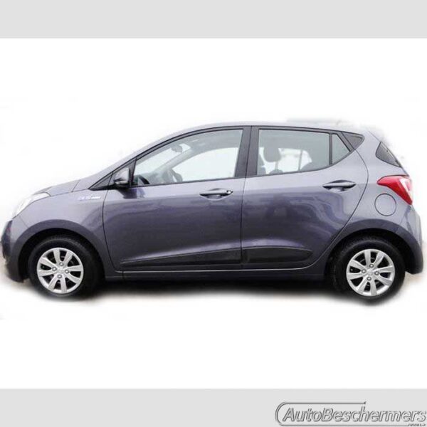 Stootlijsten set zwart Hyundai i10 5-deurs 11.2013-12.2016 - Afbeelding 2