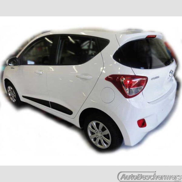 Stootlijsten set zwart Hyundai i10 5-deurs 11.2013-12.2016