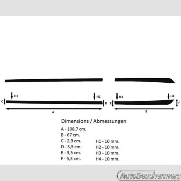 Stootlijsten set zwart Hyundai i30 5-deurs 01.2017- - Afbeelding 5
