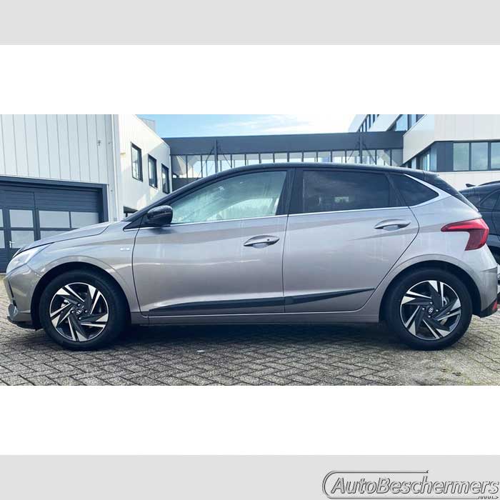 Stootlijsten set zwart Hyundai i20 5-deurs 09.2020-