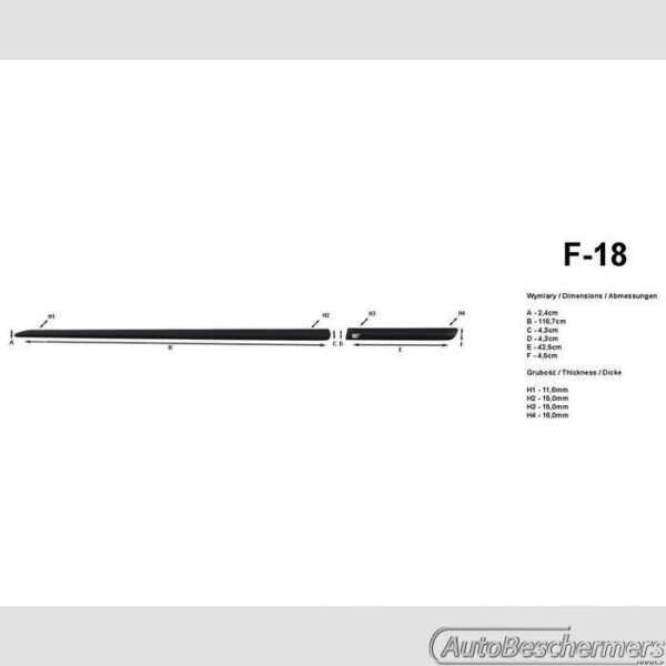 Stootlijsten set zwart Hyundai Genesis Coupe 2010 - Afbeelding 2
