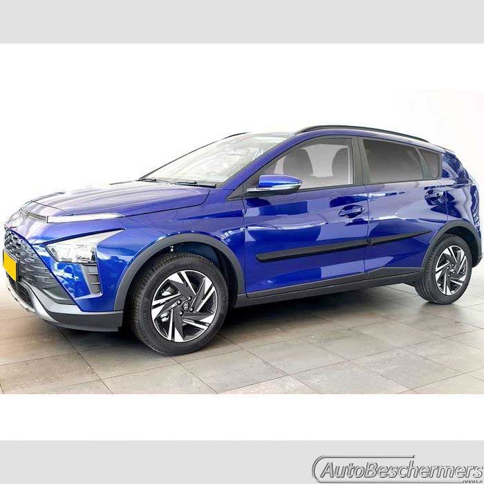 Stootlijsten set zwart Hyundai Bayon 06.2021-
