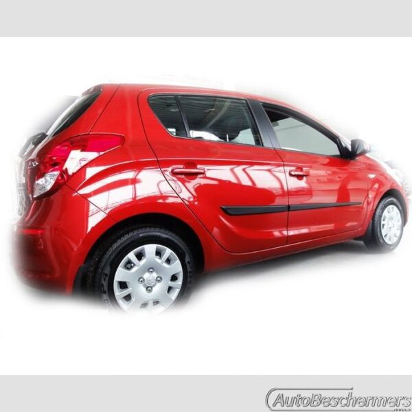 Stootlijsten set zwart Hyundai i20 5-deurs 05.2012-11.2014 - Afbeelding 2