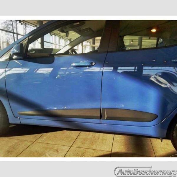 Stootlijsten set zwart Hyundai i10 5-deurs 01.2017-12.2019 - Afbeelding 2