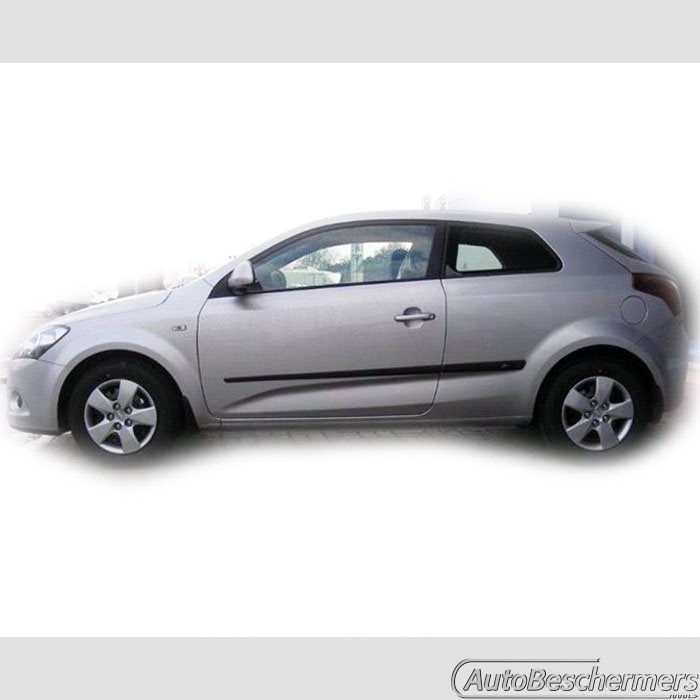 Stootlijsten set zwart Kia Pro Ceed 3-deurs 2008-02.2013