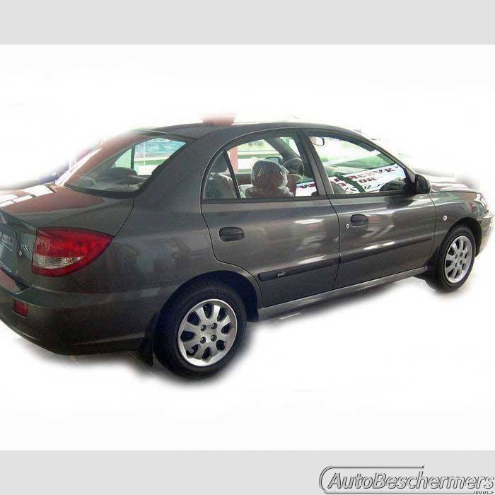 Stootlijsten set zwart Kia Rio 2006-08.2011