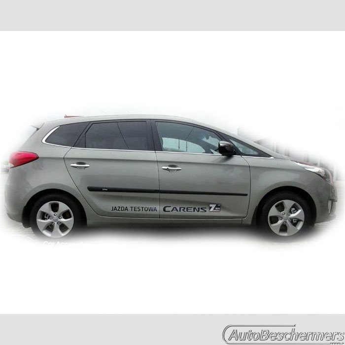 Stootlijsten set zwart Kia Carens 06.2013-