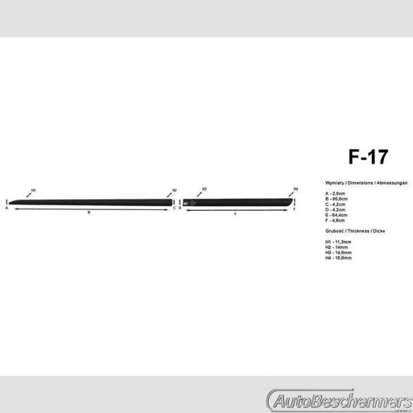 Stootlijsten set zwart Kia Venga 02.2010- - Afbeelding 2