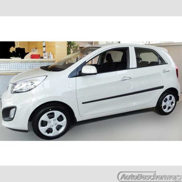 Stootlijsten set zwart Kia Picanto 5-deurs 05.2011-