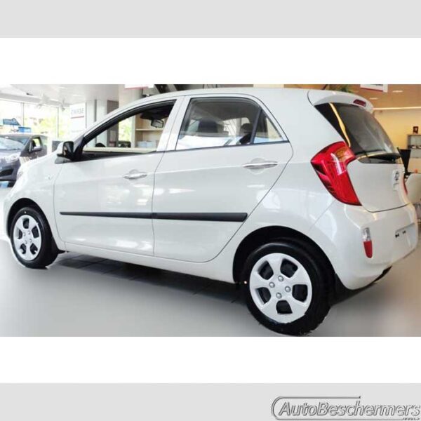 Stootlijsten set zwart Kia Picanto 5-deurs 05.2011- - Afbeelding 2