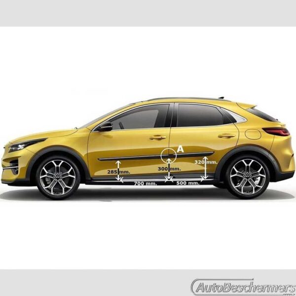 Stootlijsten set zwart Kia XCeed 02.2019- - Afbeelding 5
