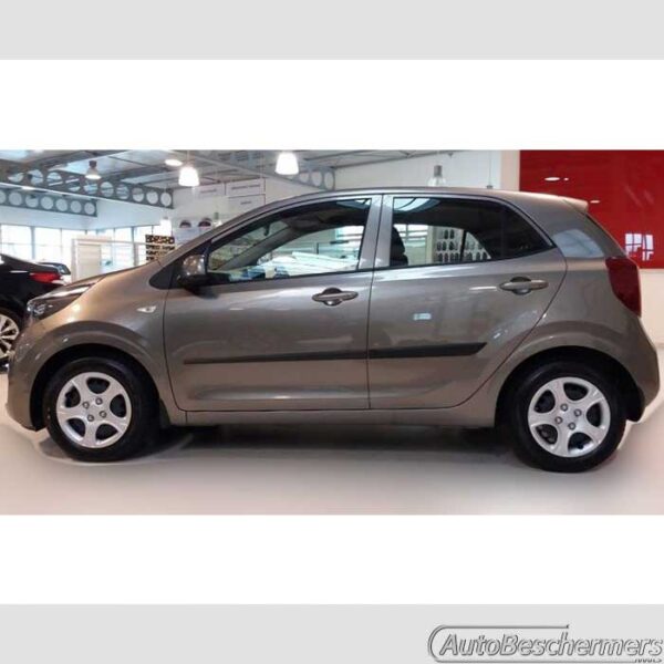 Stootlijsten set zwart Kia Picanto 5-deurs 03.2017- - Afbeelding 3