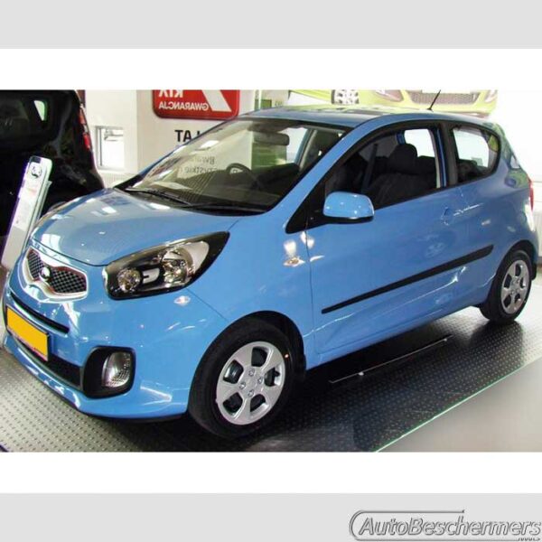Stootlijsten set zwart Kia Picanto 3-deurs 05.2011- - Afbeelding 2